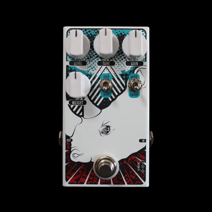 Krozz Devices Albino Rhino Overdrive Pedal Front 