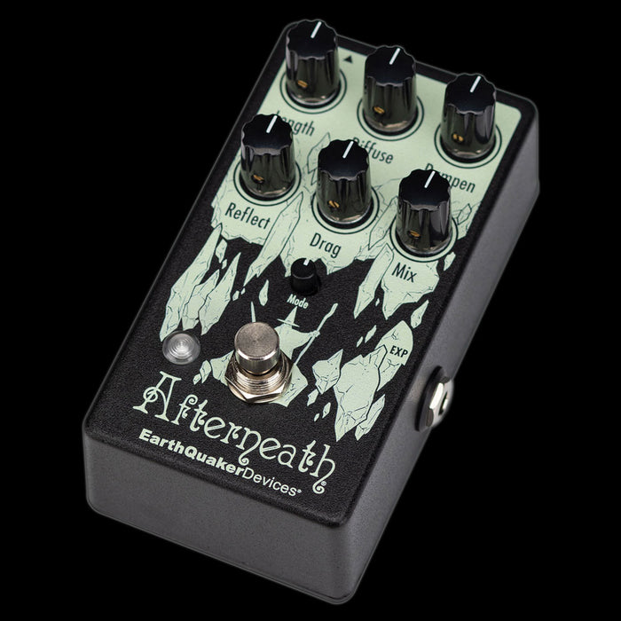 EarthQuaker Devices Afterneath V3 Reverb Front Angle Left