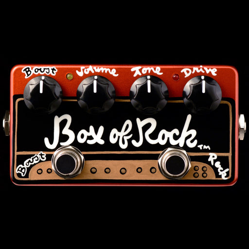 ZVex USA Made Handpainted Box Of Rock Overdrive Guitar Pedal Front