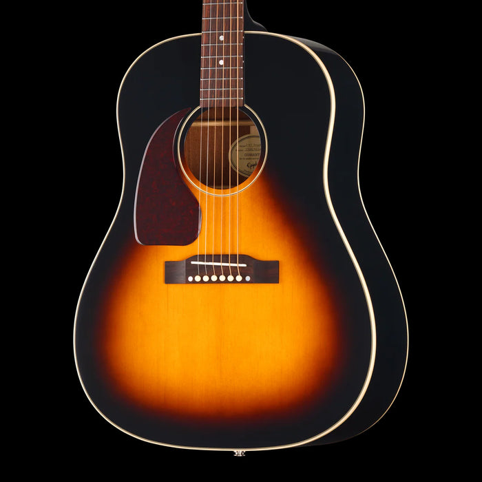 Epiphone J-45 Standard Left-Handed Acoustic Vintage Sunburst Front Crop