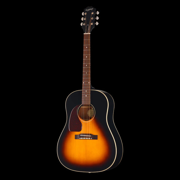 Epiphone J-45 Standard Left-Handed Acoustic Vintage Sunburst Front 