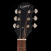 Epiphone J-45 Standard Left-Handed Acoustic Vintage Sunburst Headstock Front 