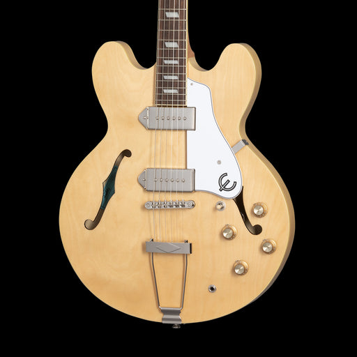 Epiphone Casino Archtop Natural Electric Guitar Front Crop