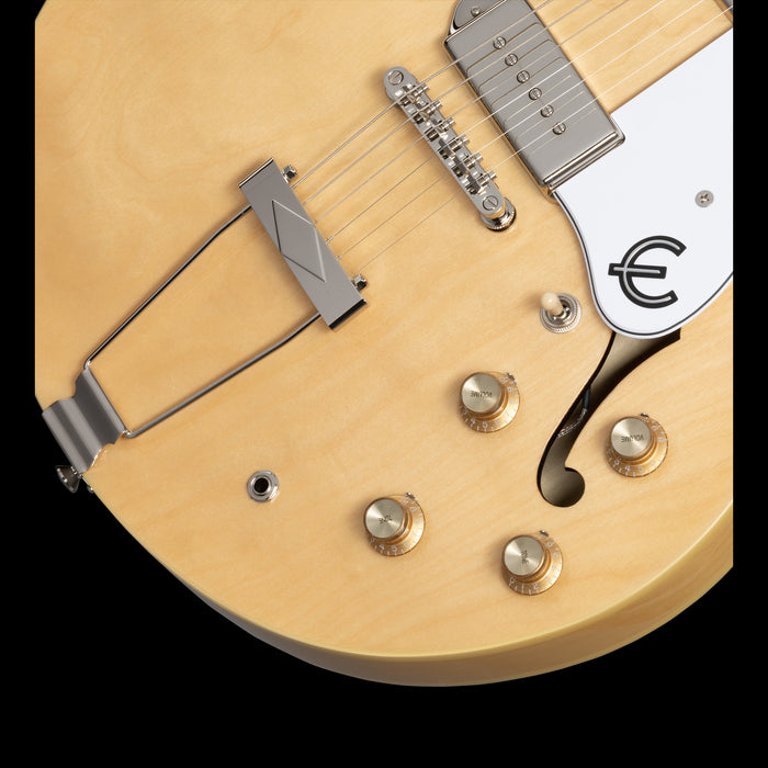 Epiphone Casino Archtop Natural Electric Guitar Knobs
