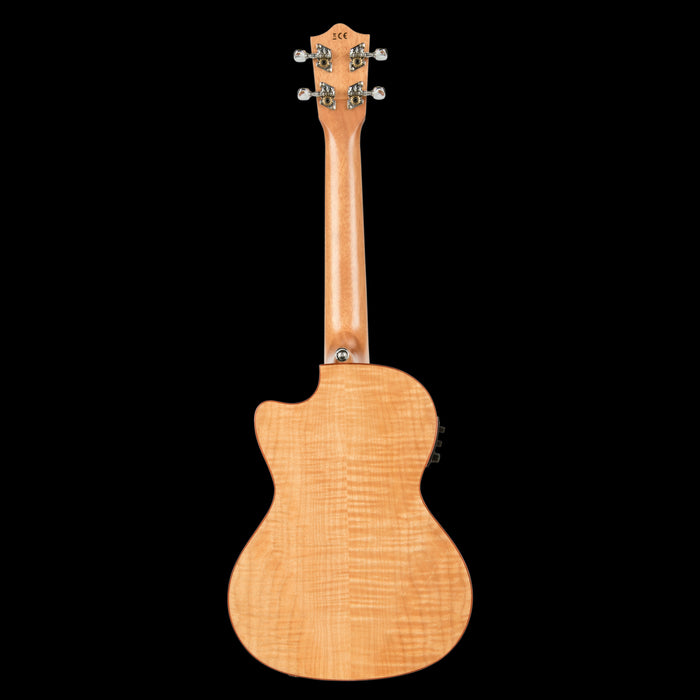 Lanikai FM-CET Flame Maple Tenor with Kula Preamp Acoustic Electric Ukulele Back