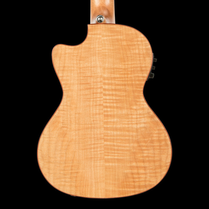 Lanikai FM-CET Flame Maple Tenor with Kula Preamp Acoustic Electric Ukulele Back Crop
