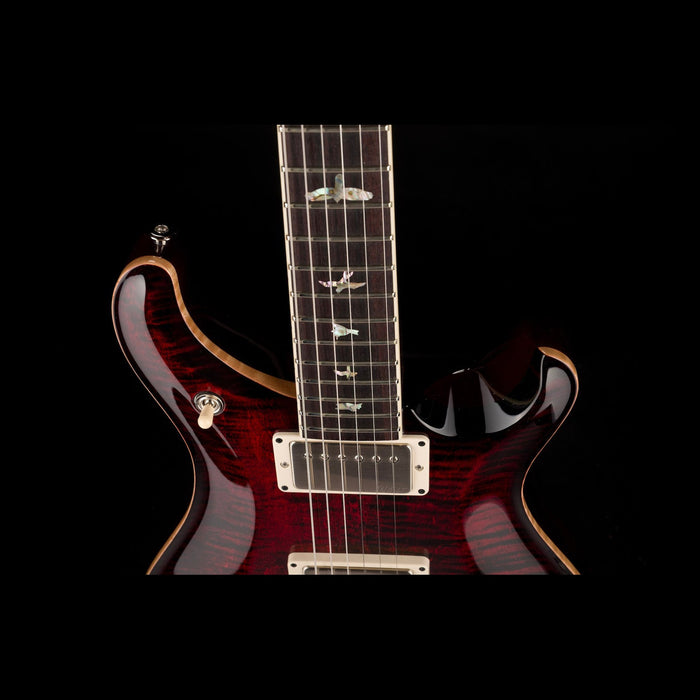PRS Core McCarty 594 Pattern Vintage Fire Red Burst Contour Angle Down