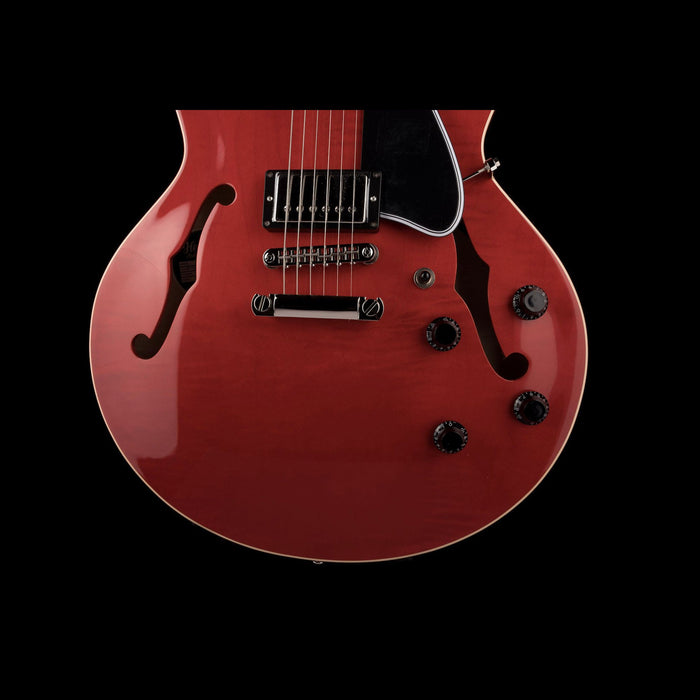 Heritage H-535 Semi-Hollow Trans Cherry Electric Guitar with Case