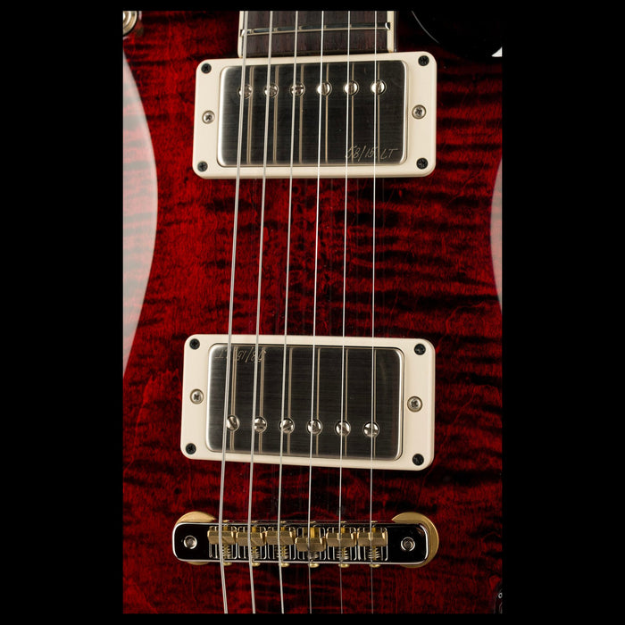 PRS Core McCarty 594 Pattern Vintage Fire Red Burst Closeup Pickups
