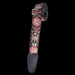 Henry Hiller Jacquard Deluxe Series Straps "Red Blossom" Red White Print On Black Strap - HJQ2DX-39