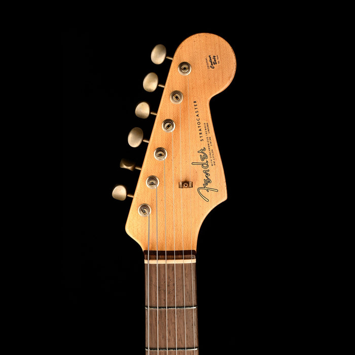 Fender Custom Shop Masterbuilt David Brown 1963 Stratocaster Journeyman Relic Brazilian Rosewood Super Faded Sage Green Metallic