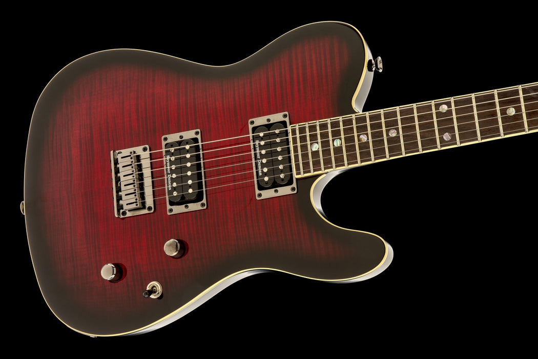 Fender Special Edition Custom Telecaster FMT HH Laurel Fingerboard Black Cherry Burst Electric Guitar