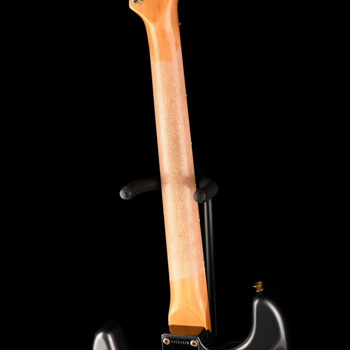 Fender Custom Shop 1962 Stratocaster Reverse Headstock Relic Charcoal Frost Metallic With Case
