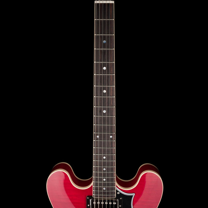 Heritage H-535 Semi-Hollow Trans Cherry Electric Guitar with Case