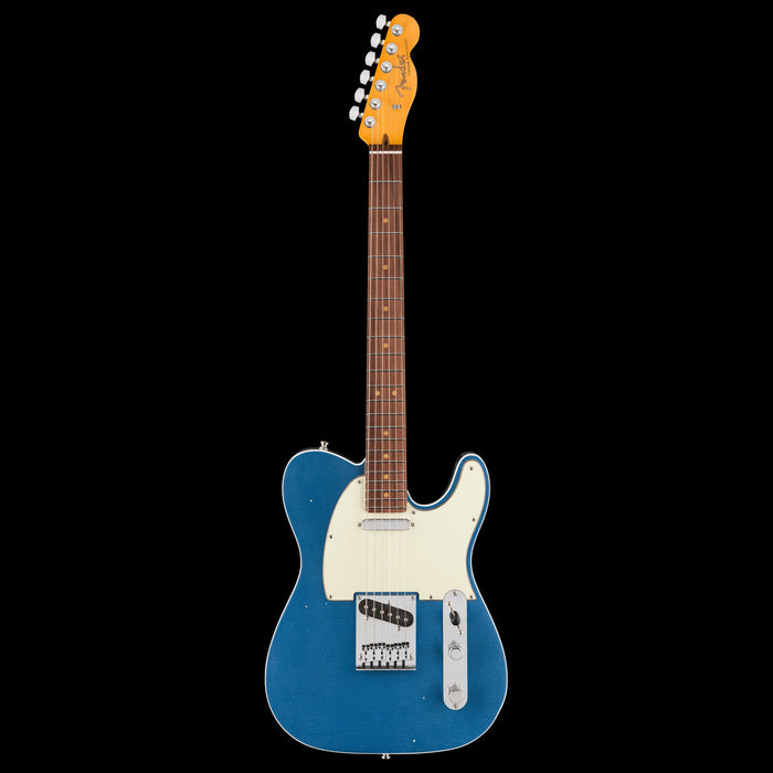 Fender American Ultra Luxe Vintage '60s Telecaster Custom Lake Placid Blue Electric Guitar Front