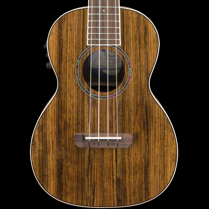 Fender Rincon Tenor Ukulele V2 Ovangkol Fingerboard Natural  Front Crop