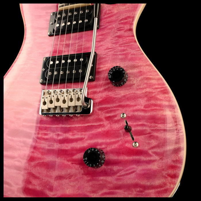 PRS SE Custom 24 Quilt Violet Closeup Controls