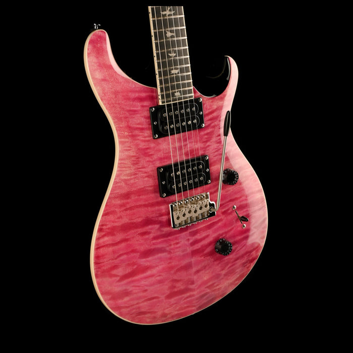 PRS SE Custom 24 Quilt Violet Front Angle Body
