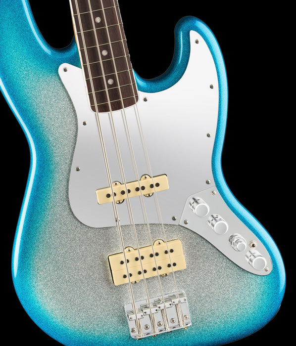 Fender Limited Player Plus x Blu DeTiger Jazz Bass Sky Burst Sparkle (Chambered) With Gig Bag Front Body