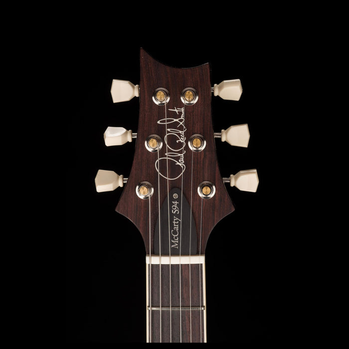 PRS Core McCarty 594 Pattern Vintage Fire Red Burst Headstock