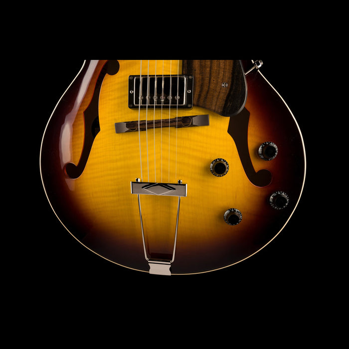 Heritage H-575 Hollow Original Sunburst Electric Guitar with Case