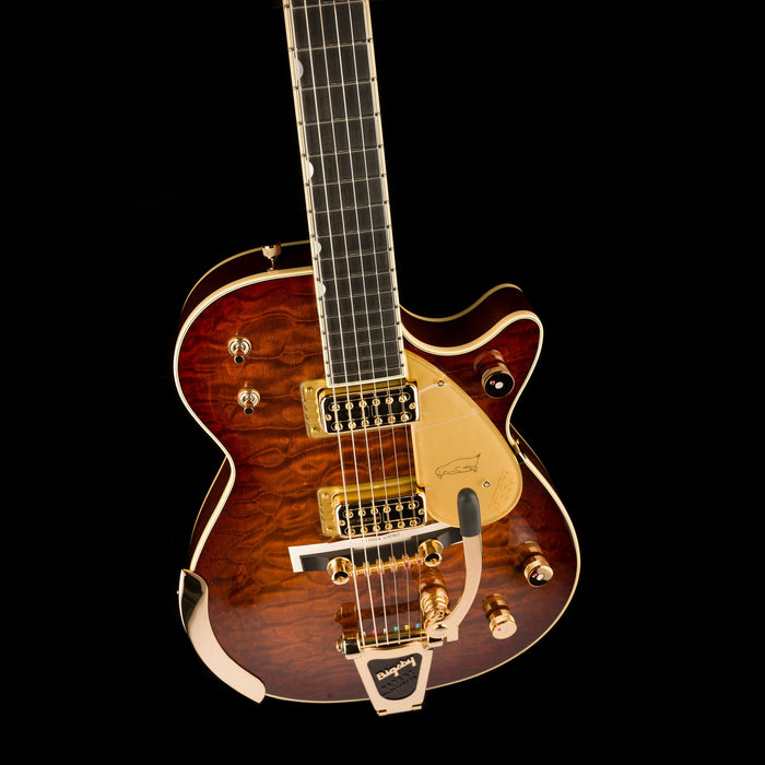 Gretsch Limited Edition G6134TGQM-59 Quilt Classic Penguin with Bigsby Forge Glow