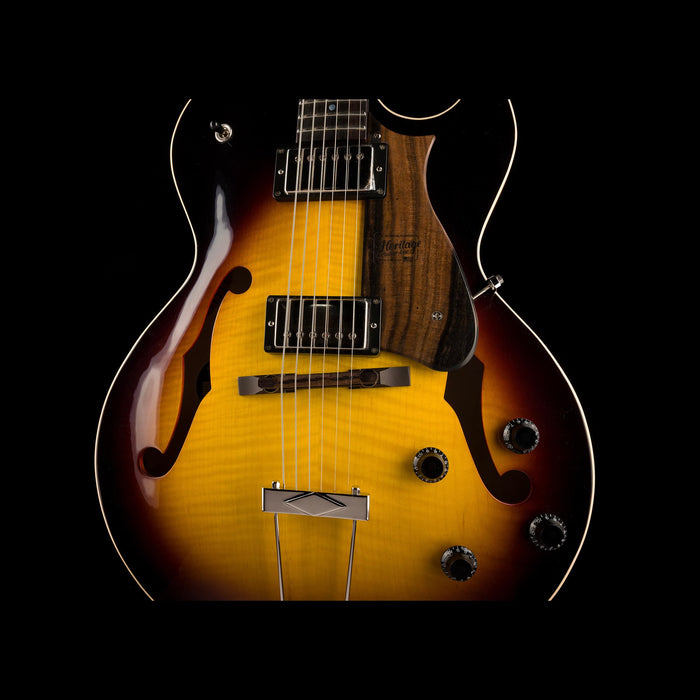 Heritage H-575 Hollow Original Sunburst Electric Guitar with Case