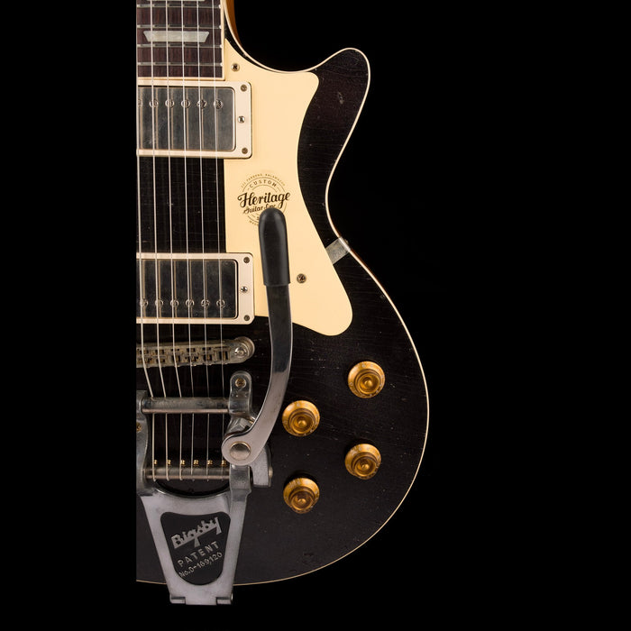 Heritage Custom Shop Custom Core H-150 Artisan Aged with Bigsby Space Black with Case