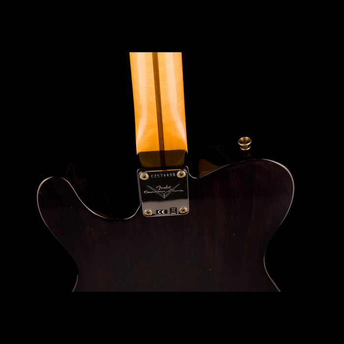 Fender Custom Shop '56 Telecaster Journeyman Relic Black Transparent Electric Guitar