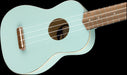 Fender Venice Soprano Uke Walnut Fingerboard Daphne Blue Contour Body Right