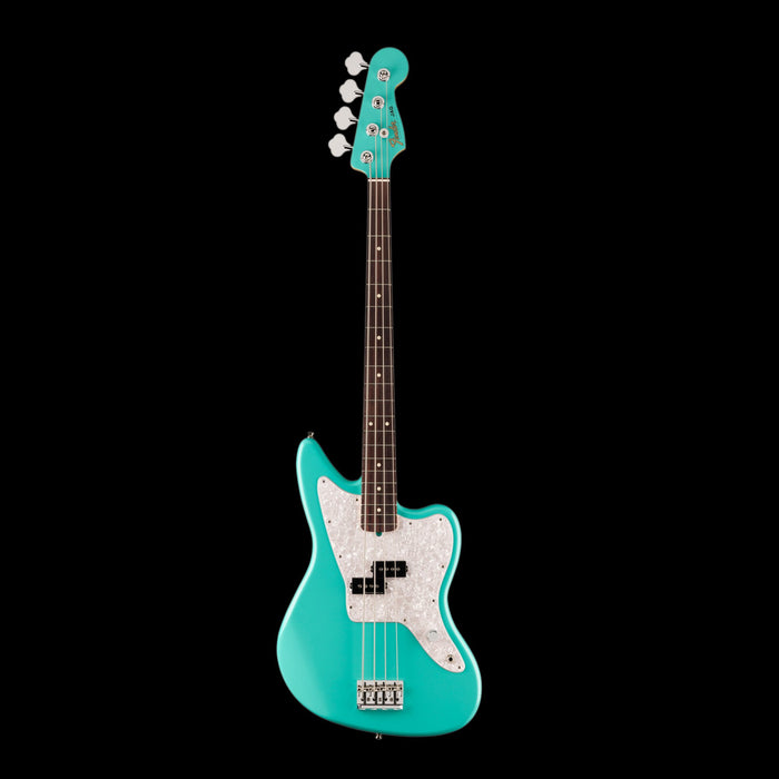 Fender Limited Edition Mark Hoppus Jaguar Bass Sea Foam Green With Gig Bag Front