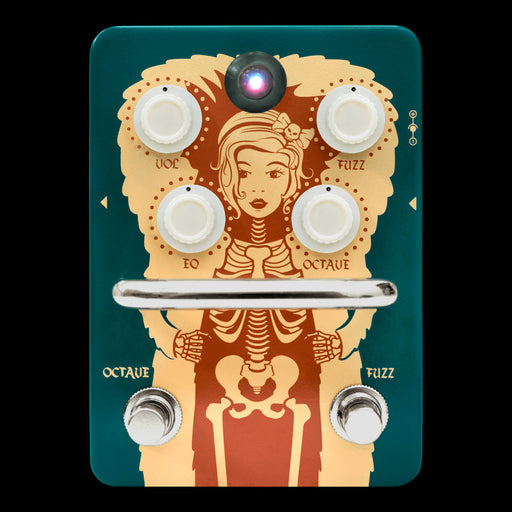 Orange Fur Coat Octave Fuzz Guitar Effect Pedal Front
