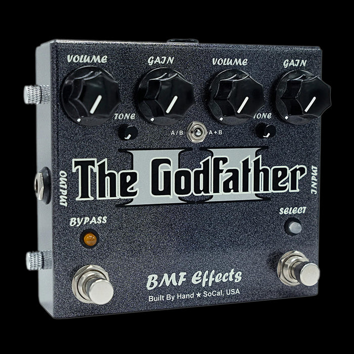 BMF Effects The Godfather II Dual Overdrive Guitar Pedal Front Angle