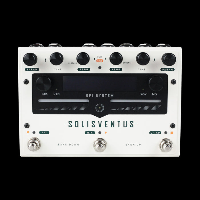 GFI System Solis Ventus Stereo Dual Engine Delay/Reverb Pedal Front