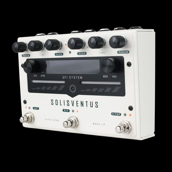 GFI System Solis Ventus Stereo Dual Engine Delay/Reverb Pedal Right Angle