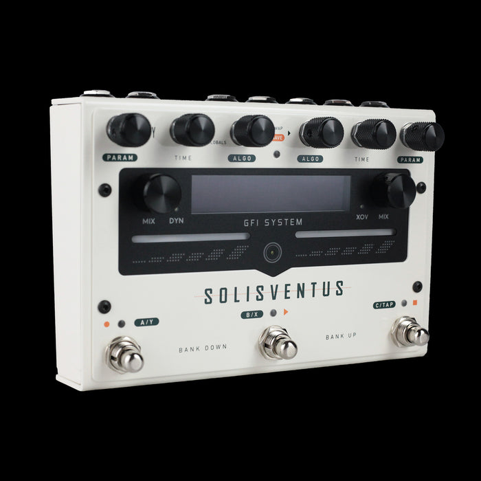 GFI System Solis Ventus Stereo Dual Engine Delay/Reverb Pedal Left Angle