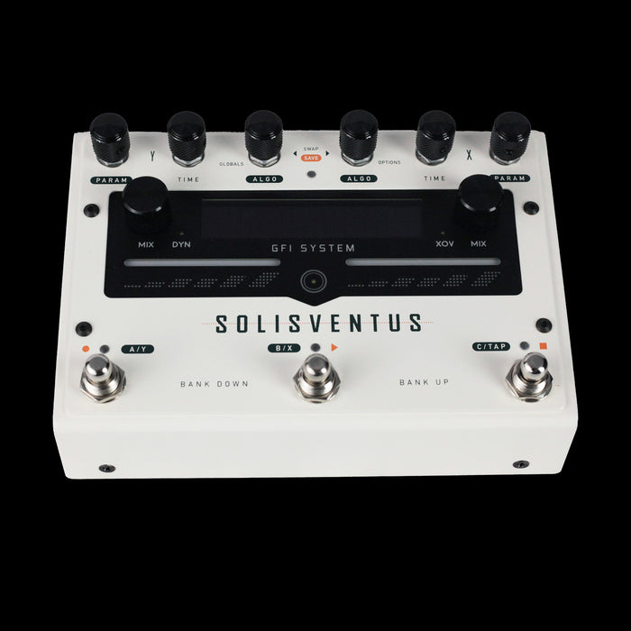GFI System Solis Ventus Stereo Dual Engine Delay/Reverb Pedal Angle Up