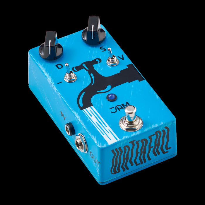 Jam Pedals Waterfall Chorus Vibrato Guitar Effect Pedal Angle Right