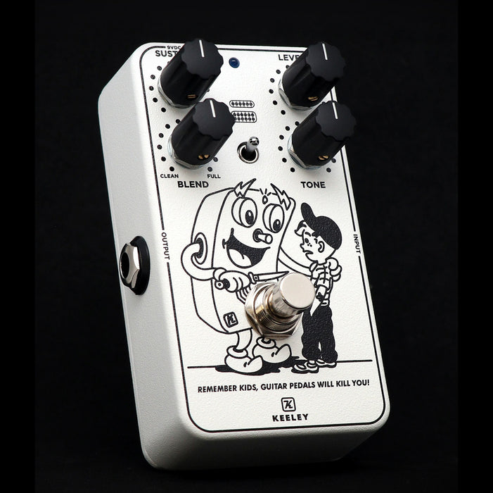 Keeley Custom Shop LTD Edition Pedals Will Kill You Compressor Plus Pedal Front Angle