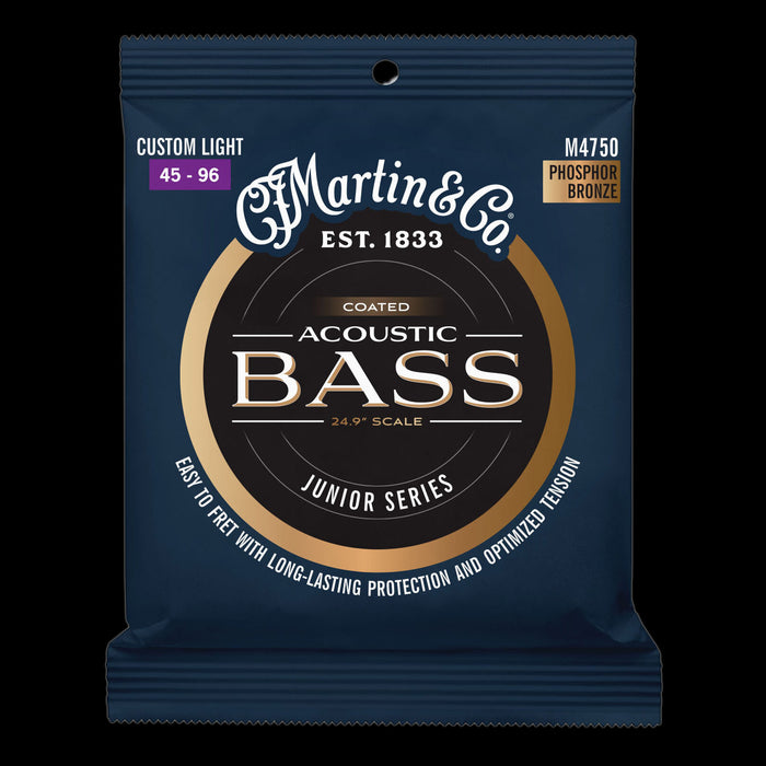 Martin M4750 Short Scale Acoustic Bass Strings Front