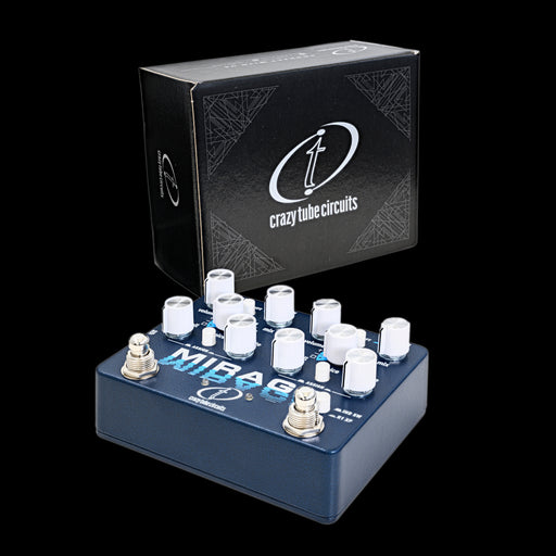 Crazy Tube Circuits Mirage Dual Reverb Pedal With Box