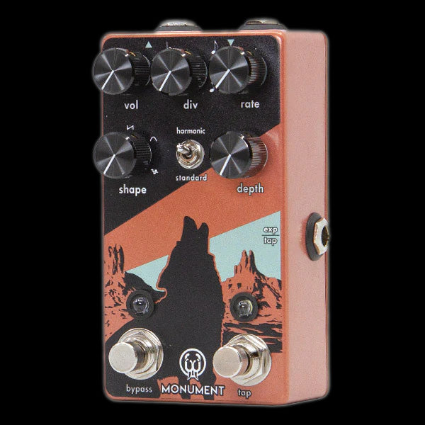 Monument Harmonic Tap Tremolo V2 Pedal Left