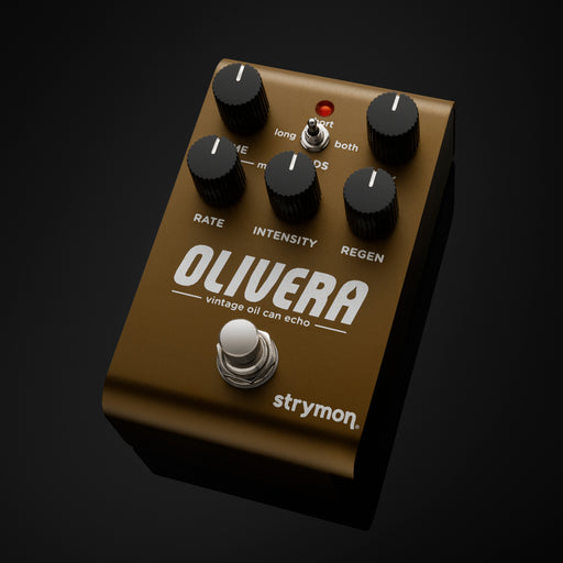 Strymon Olivera Vintage Oil Can Echo Pedal Angle
