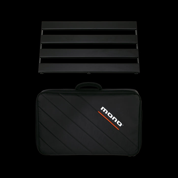 Mono Pedalboard Rail Medium Black With Stealth Club Accessory Case - PFX-PBR-M-BLK-BDL