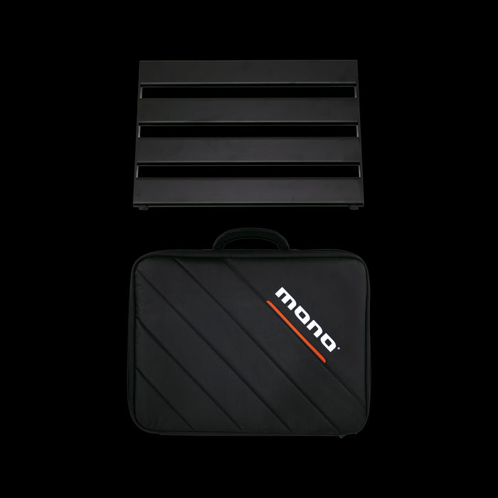 Mono Pedalboard Rail Small Black With Stealth Club Accessory Case - PFX-PBR-S-BLK-BDL