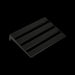 Mono Pedalboard Rail Small Black With Stealth Club Accessory Case - PFX-PBR-S-BLK-BDL