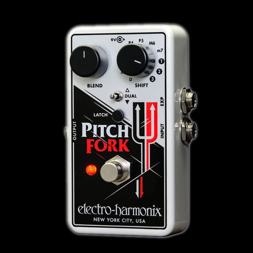 Electro-Harmonix Pitch Fork Polyphonic Pitch Shift Pedal Front Angle