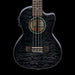 Lanikai QM-BKCET Quilted Maple Black Stain Tenor Front Crop