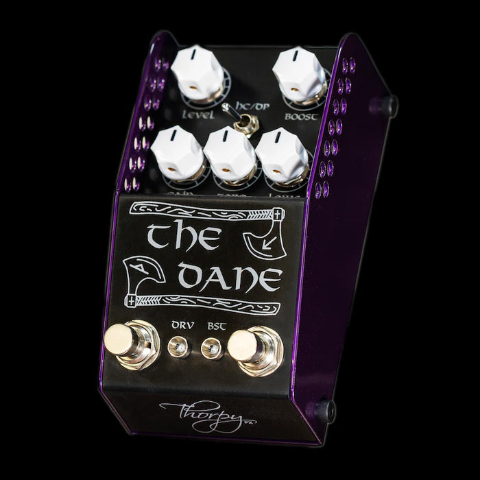 Thorpy FX The Dane Mk II Overdrive Boost Peter "Danish Pete" Honore Signature Pedal Angle
