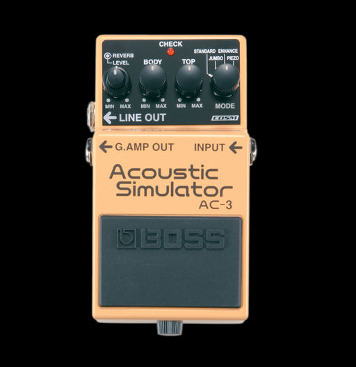 Boss AC-3 Acoustic Simulator Guitar Pedal Front